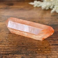 ✲ Roter Lemurian Quarz mit Hämatit Oxidiation ✲ 44g / 68mm