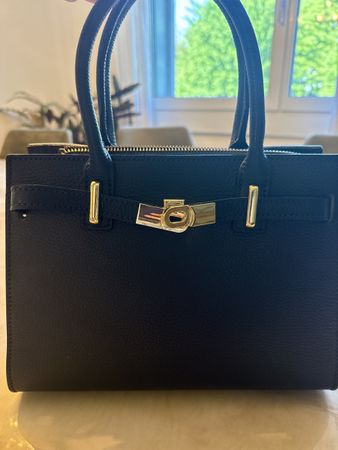 Handtasche „Kelly-Style“ aus Leder - Made in Italy👜