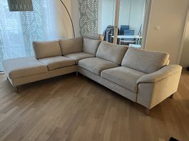 Ecksofa 280×220 cm mit elektrischer Sitztiefenverstellung