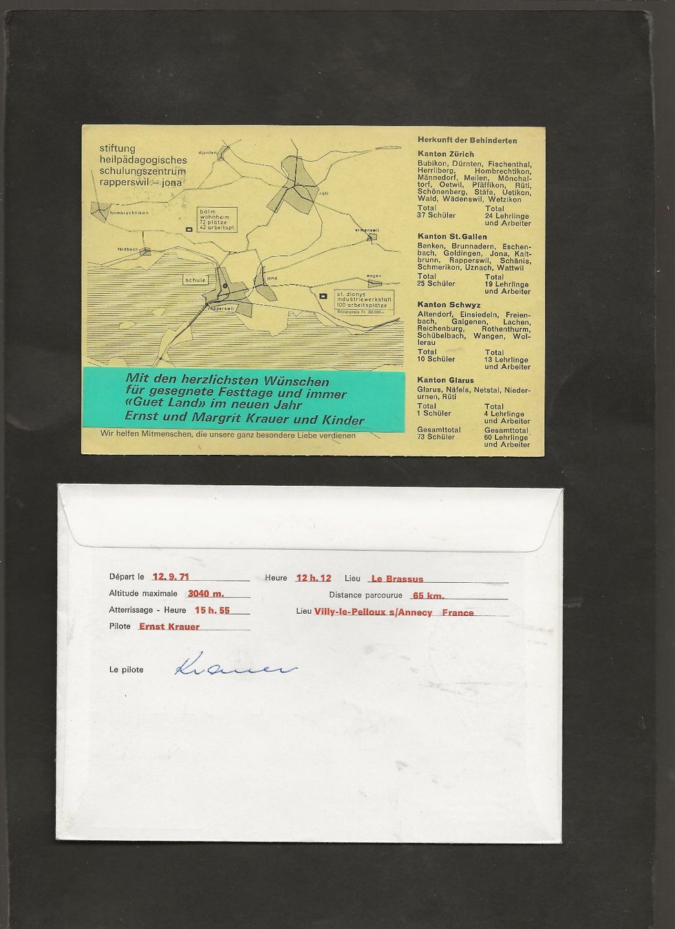 Alle Briefmarken: Flugpost Ballon Schweiz 8 Belege Luftpost – Gebraucht aus Au ZH von xelagreb01 8