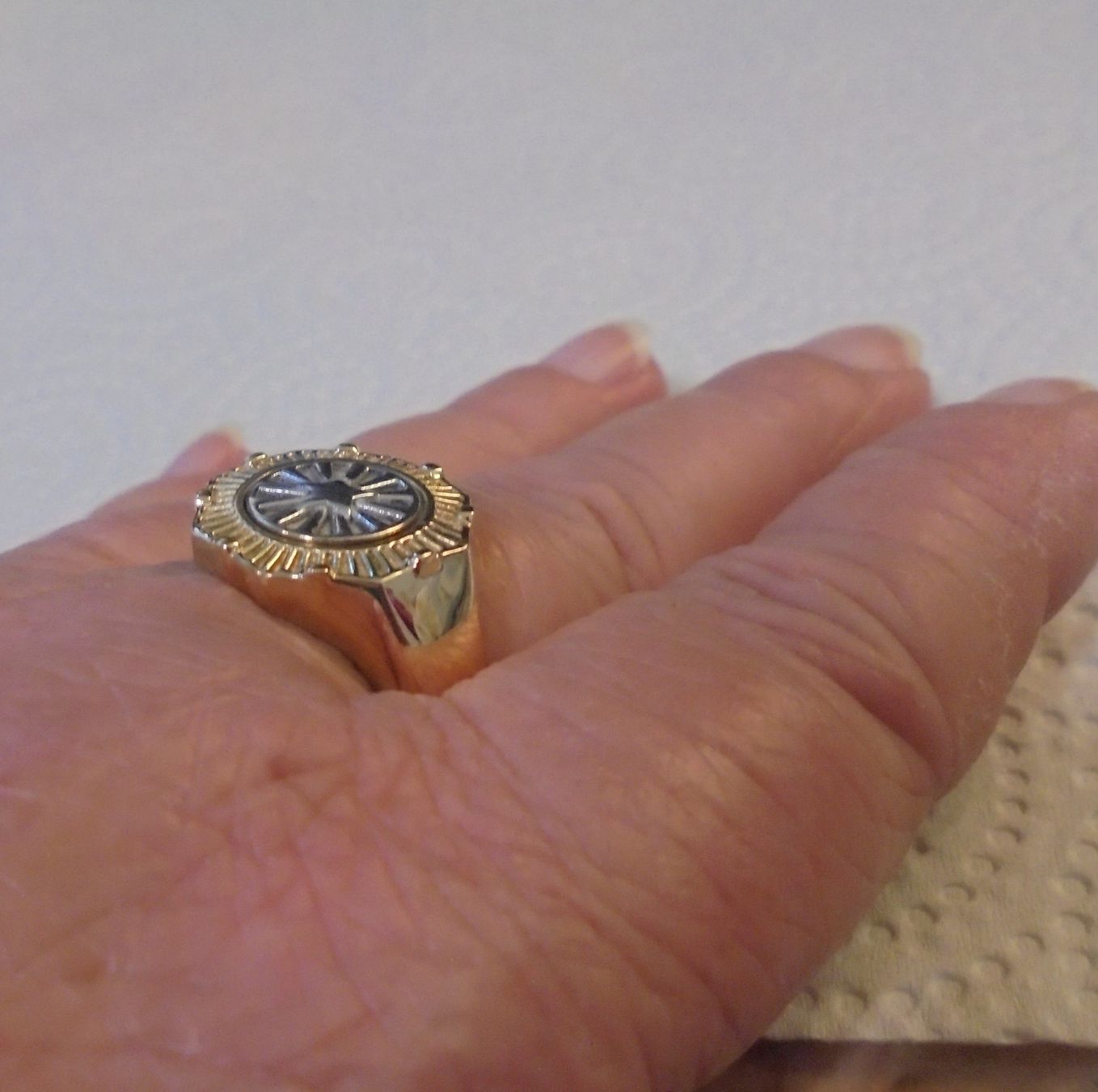 Ringe: Echtschmuck: Silberring Unisex, vergoldet / 56 – Neu (gemäss Beschreibung) aus Zuchwil von maumauchi 5