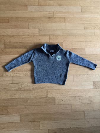 Winter-Pulli Gr. 98 Grau Pullover Rollkragenpullover Pulli