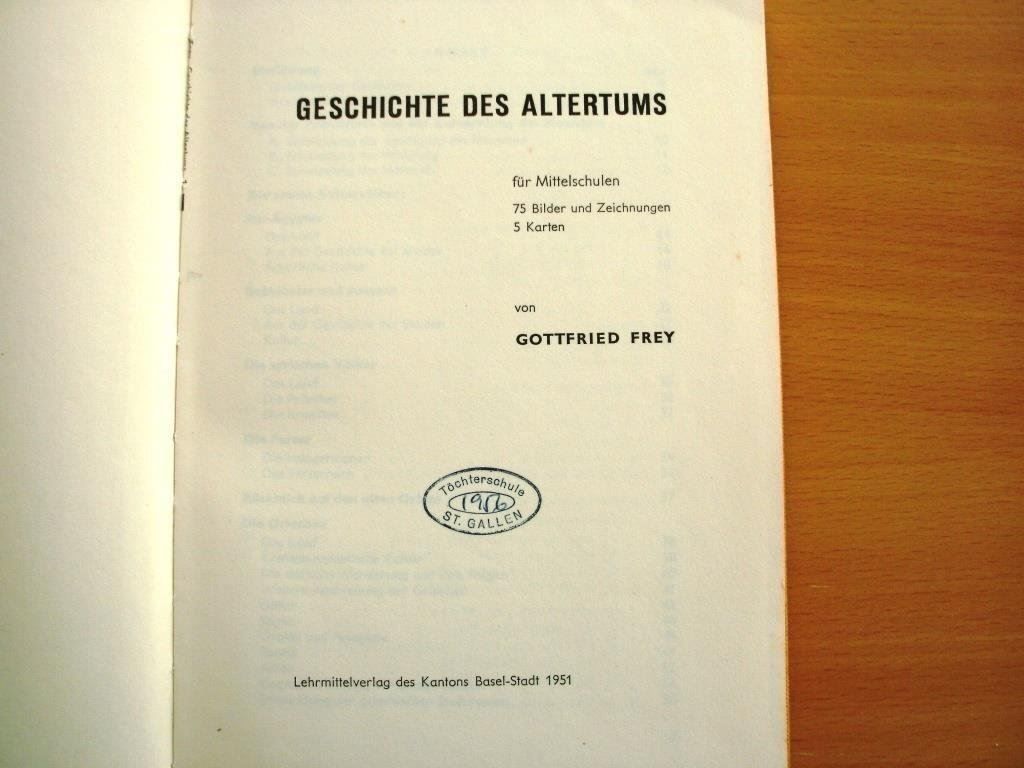 Bücher: Geschichte des Altertums (1951) – Gebraucht aus Grenchen von Kogi7 1