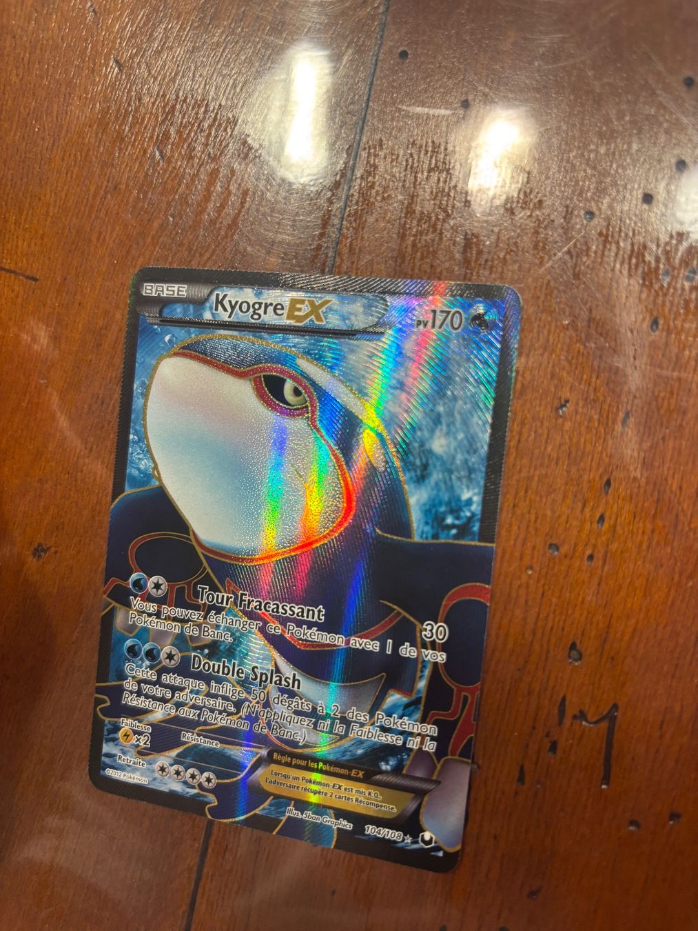Pokémon Carte collezionabili: Kyogre EX 104/108 – Nuovo (secondo la descrizione) da Cointrin venduto da Adrien.lpsfr
