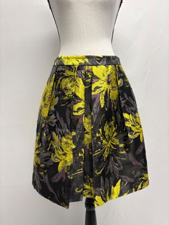 Steffen Schraut Rock Blumen 36 schwarz gelb Faltenrock