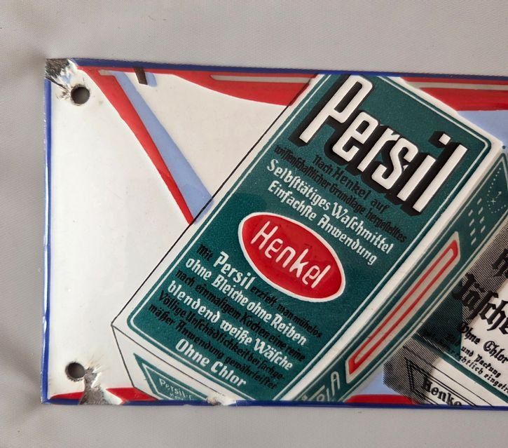 Persil Schilder: Emailschild Persil Henko Plaque émaillée – Gebraucht aus Schenkon von TG10 2