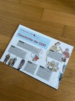 Geschichte der DDR grosses Plakat Zeitleiste