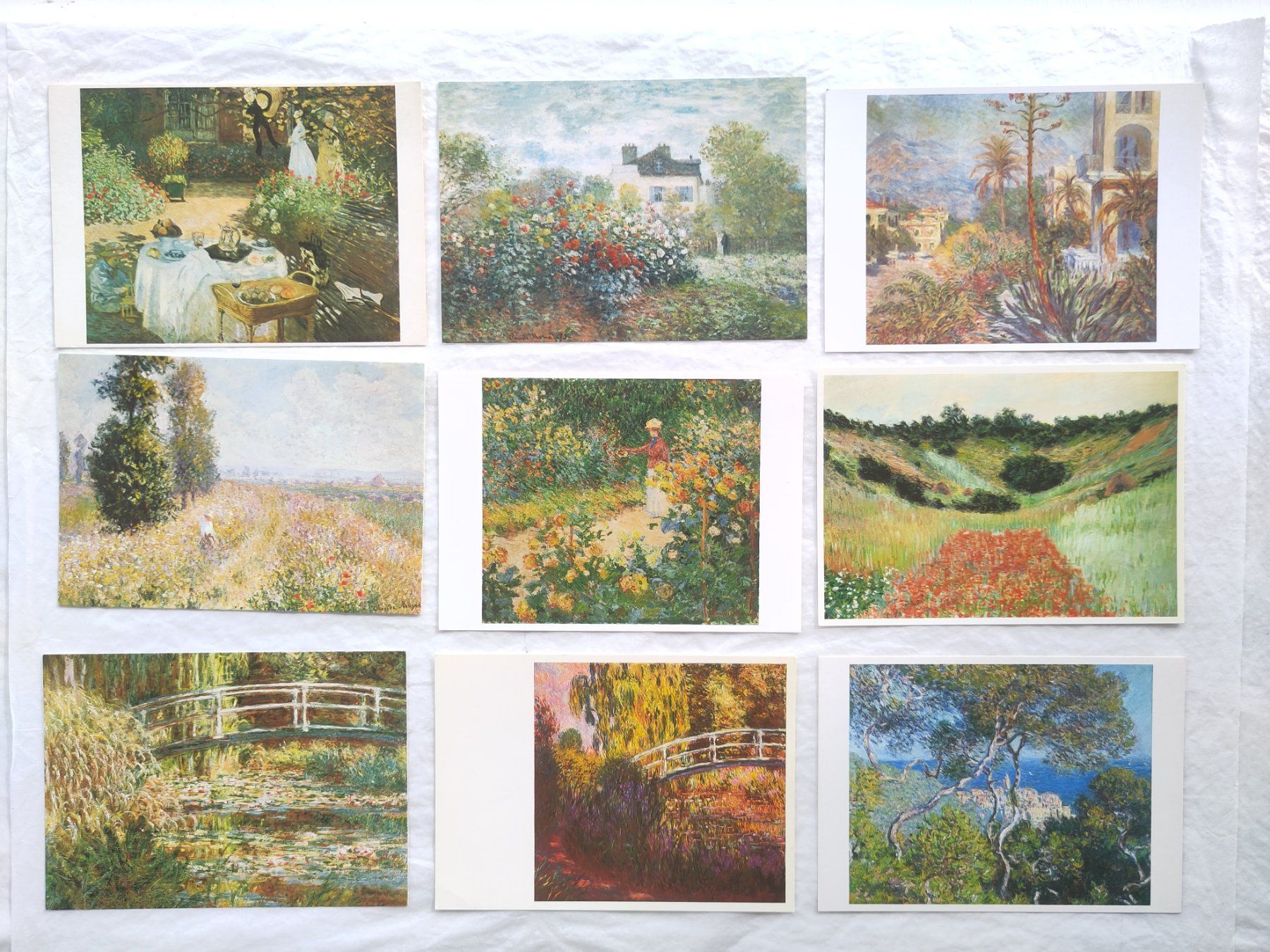 Cartoline postali: 38 AK mit Kunst von CLAUDE MONET – Usato da Pfäffikon ZH venduto da rabali 1