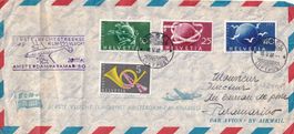 Erstflug Amsterdam - Paramaribo (Surinam) 1949, ab CH