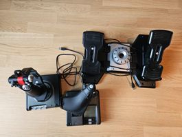 Logitec Saitek X52 Pro inkl. Rudder Pedals