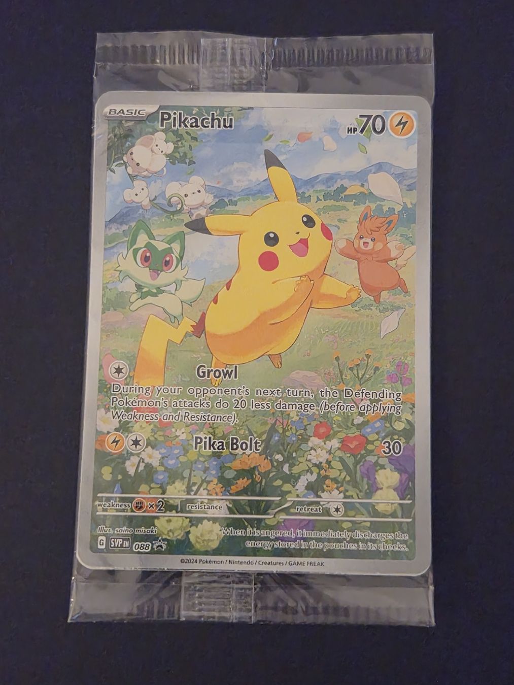 Pokémon Sammelbilder & Trading cards: Pikachu 088 SVP Promo Pack sealed (EN) – Neu (gemäss Beschreibung) aus Gränichen von defargo