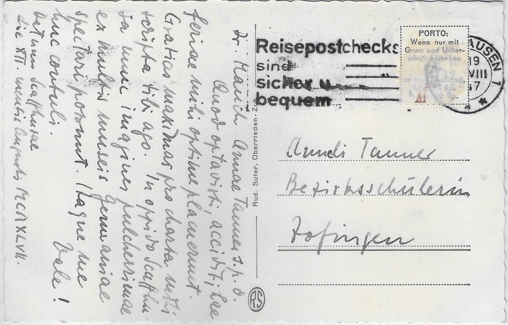 Cartoline postali: Erker in Schaffhausen – Usato da Ettingen venduto da Kartenplanet 1