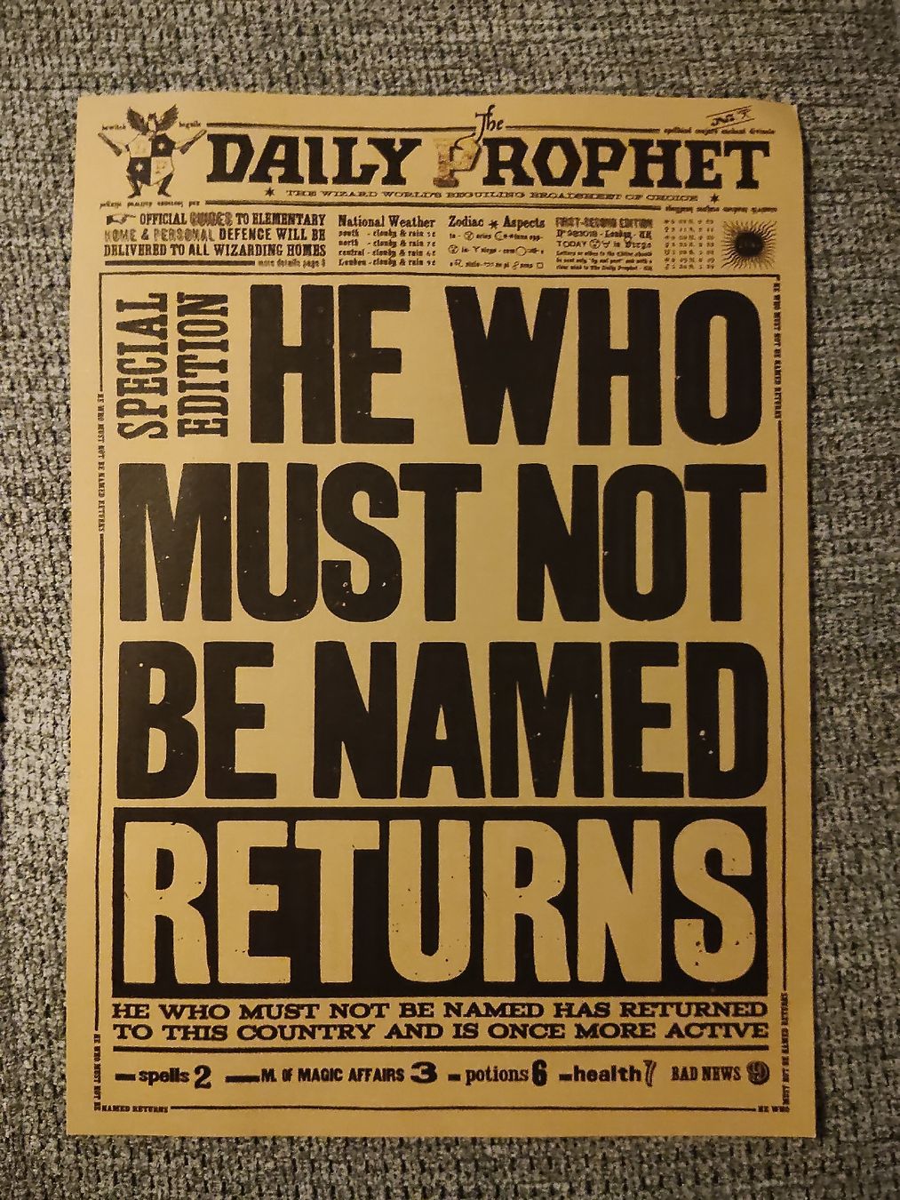 Foto & Immagini: Affiche Harry Potter Daily Prophet  – Nuovo (secondo la descrizione) da Ecublens VD venduto da hel_t5v7