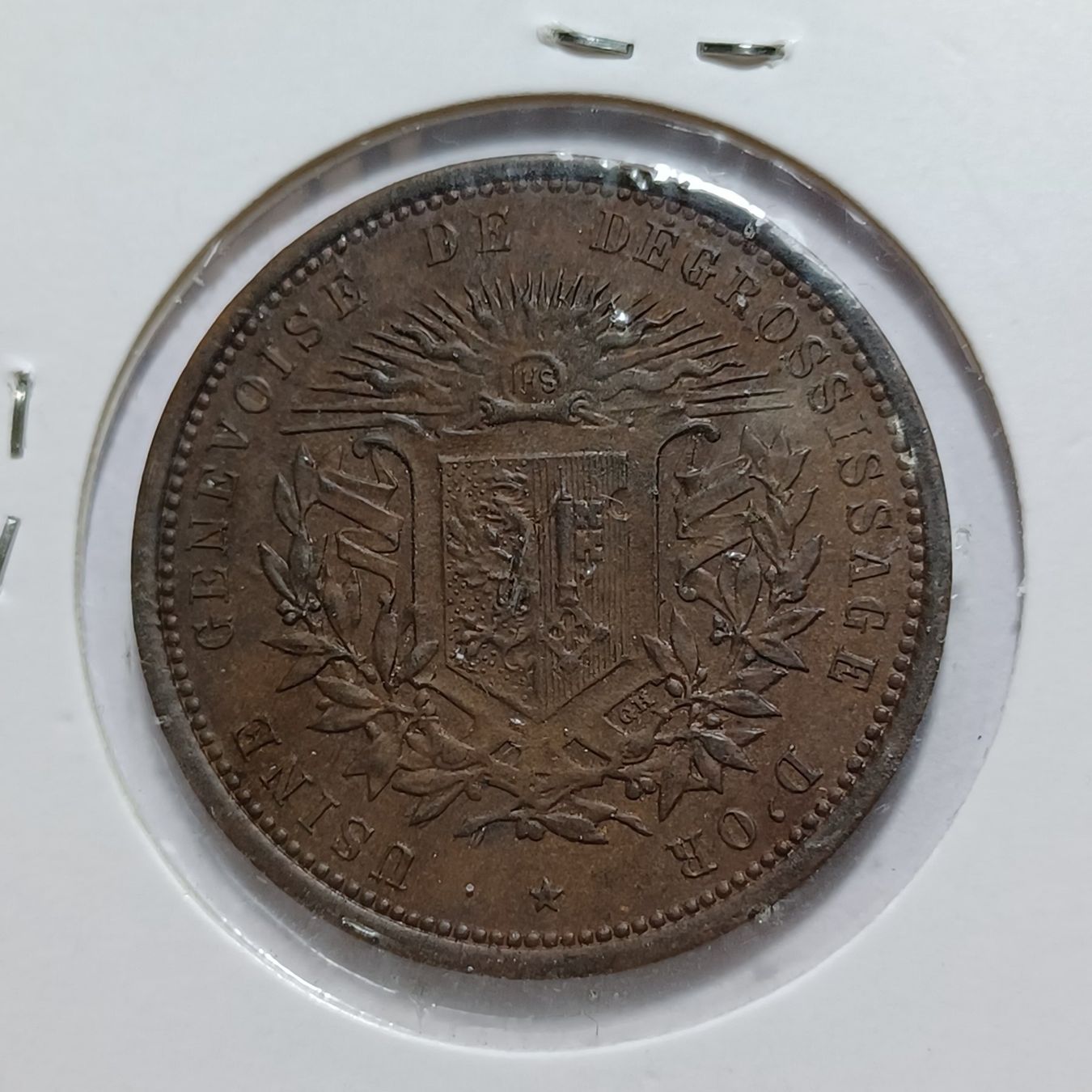 Medaglie: Medaille Bronze 1896 Genf unz – Usato da Pfäffikon ZH venduto da Welt_Muenzen 1