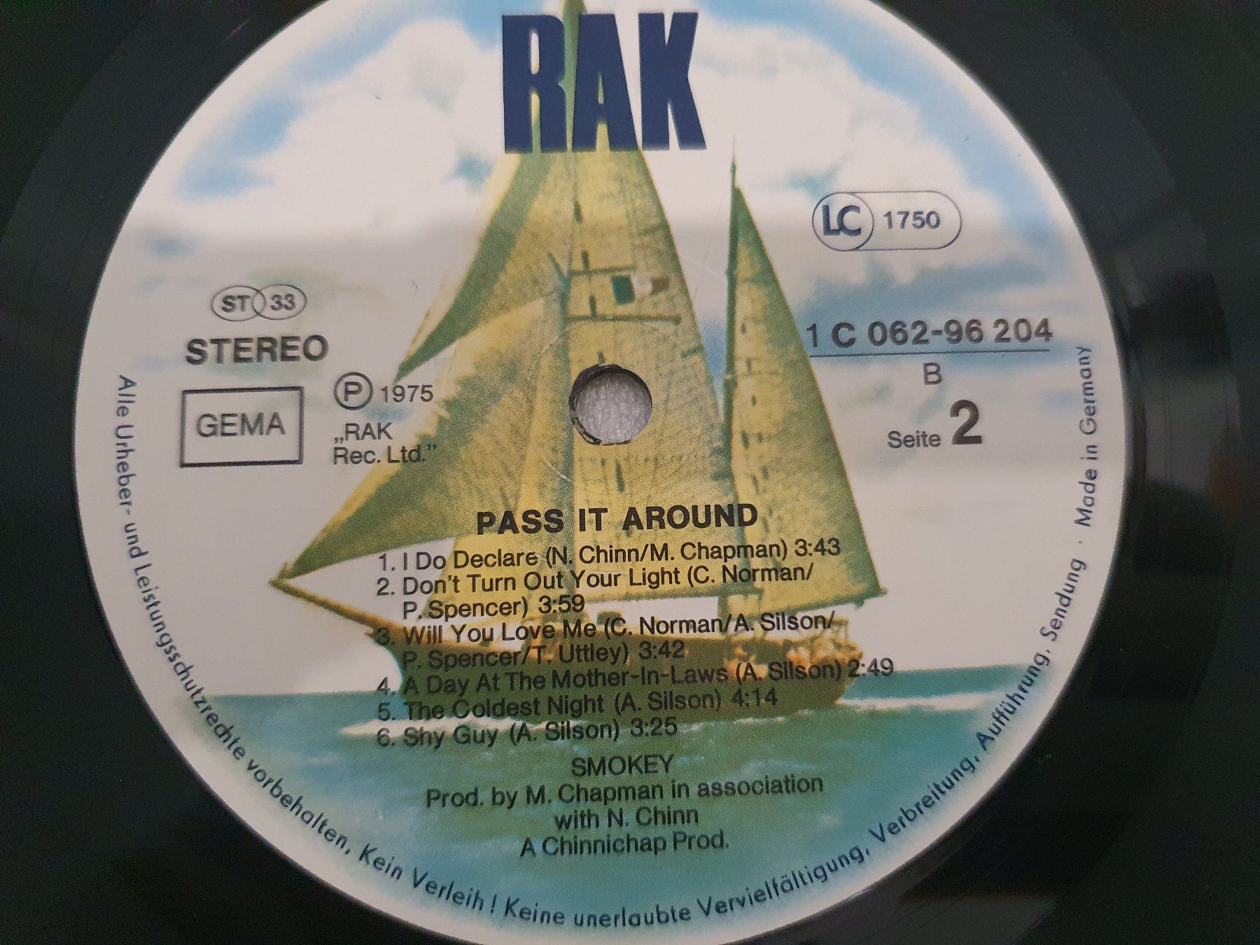 Dischi in vinile: Smokey – Pass It Around – Usato da Uster venduto da Vinyl-Leidenschaft 7