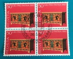 4 er Block Nr.B 216 mit Stempel Bern