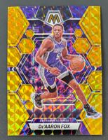 NBA De'Aaron Fox 2022-23 Mosaic Gold 06/10 Spurs Finals