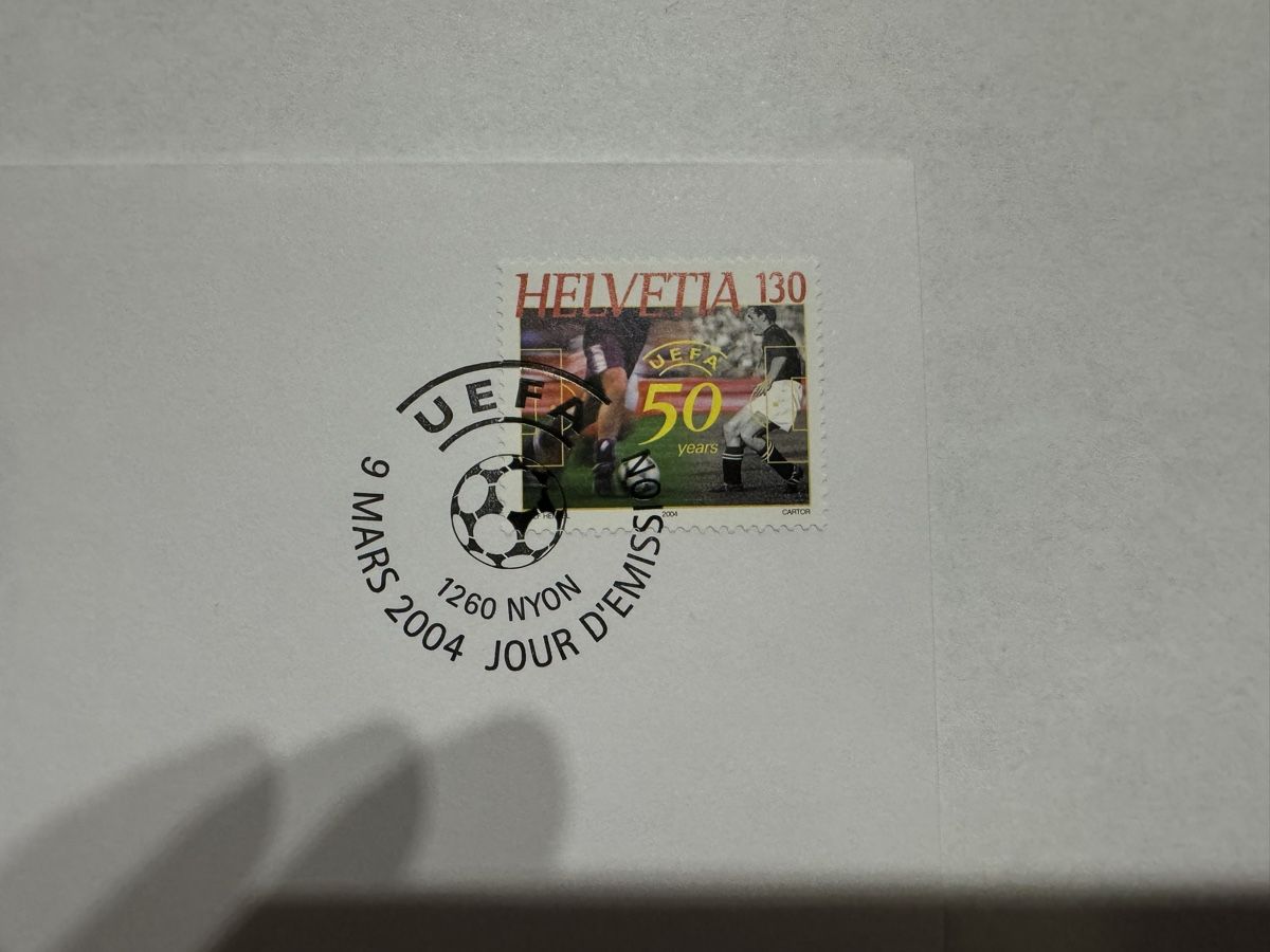 Buste & buste per spedizione: Briefumschlag 2004 Uefa 50Jahr – Nuovo e nell'imballaggio originale da Bütschwil venduto da sof_p98b 1
