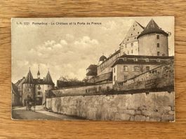 AK - Porrentruy Le Chateau et la Porte de France 1913
