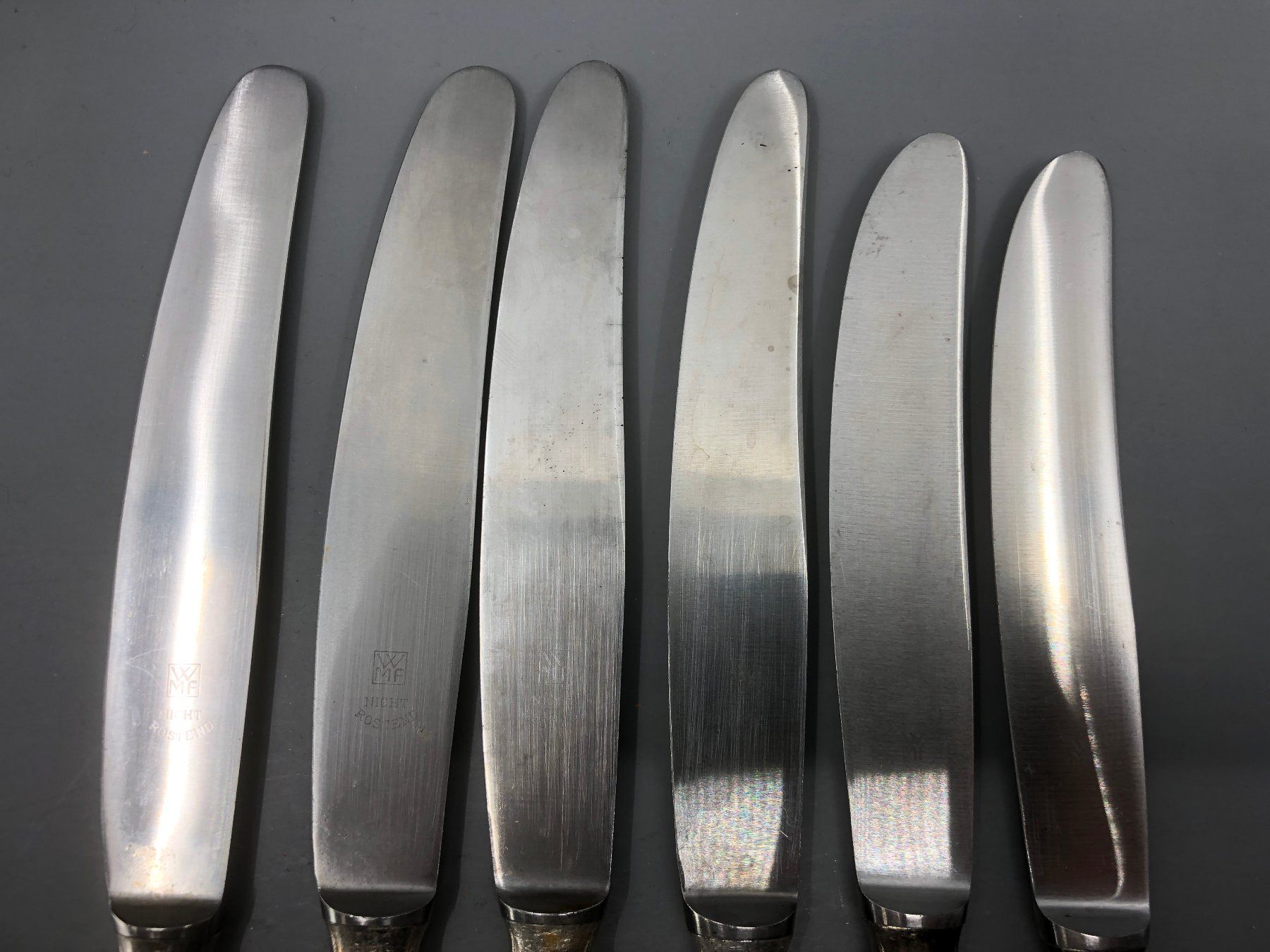 WMF Posate: 6 Tafelmesser versilbert WMF Modell: 2700 – Usato da Basel venduto da Tiabeanie 4