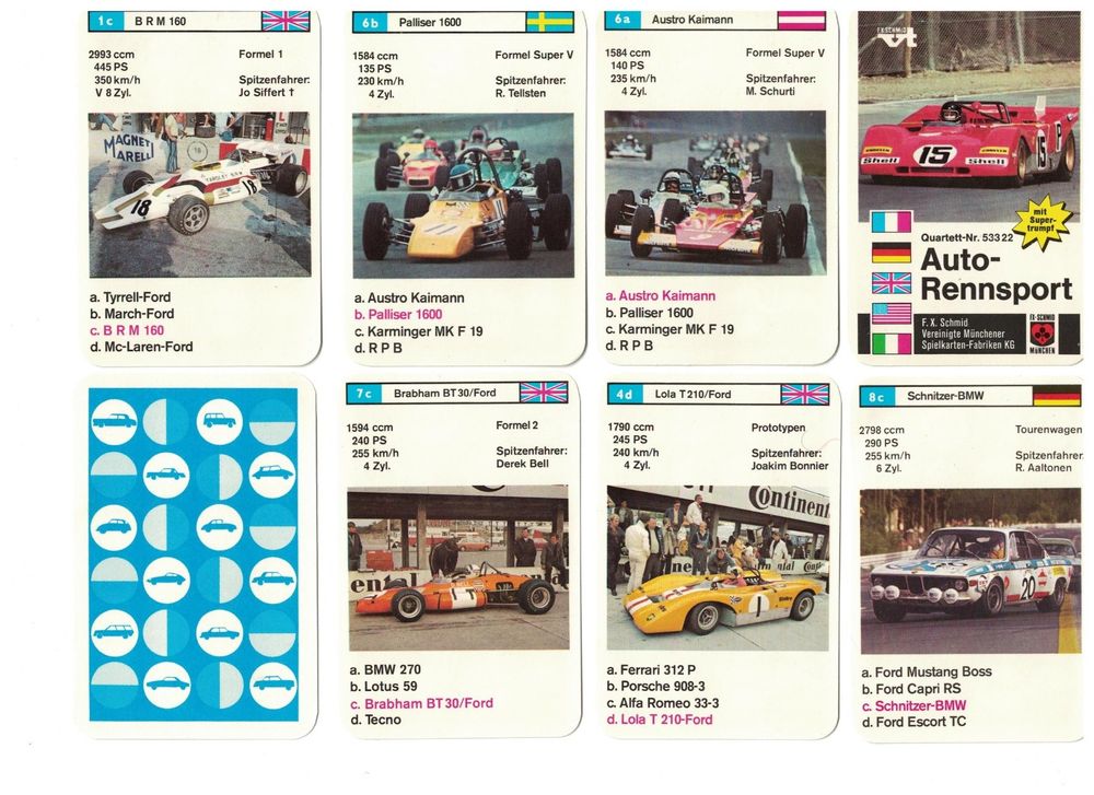 QUARTETT AUTOSALON : : Giochi E Giocattoli
