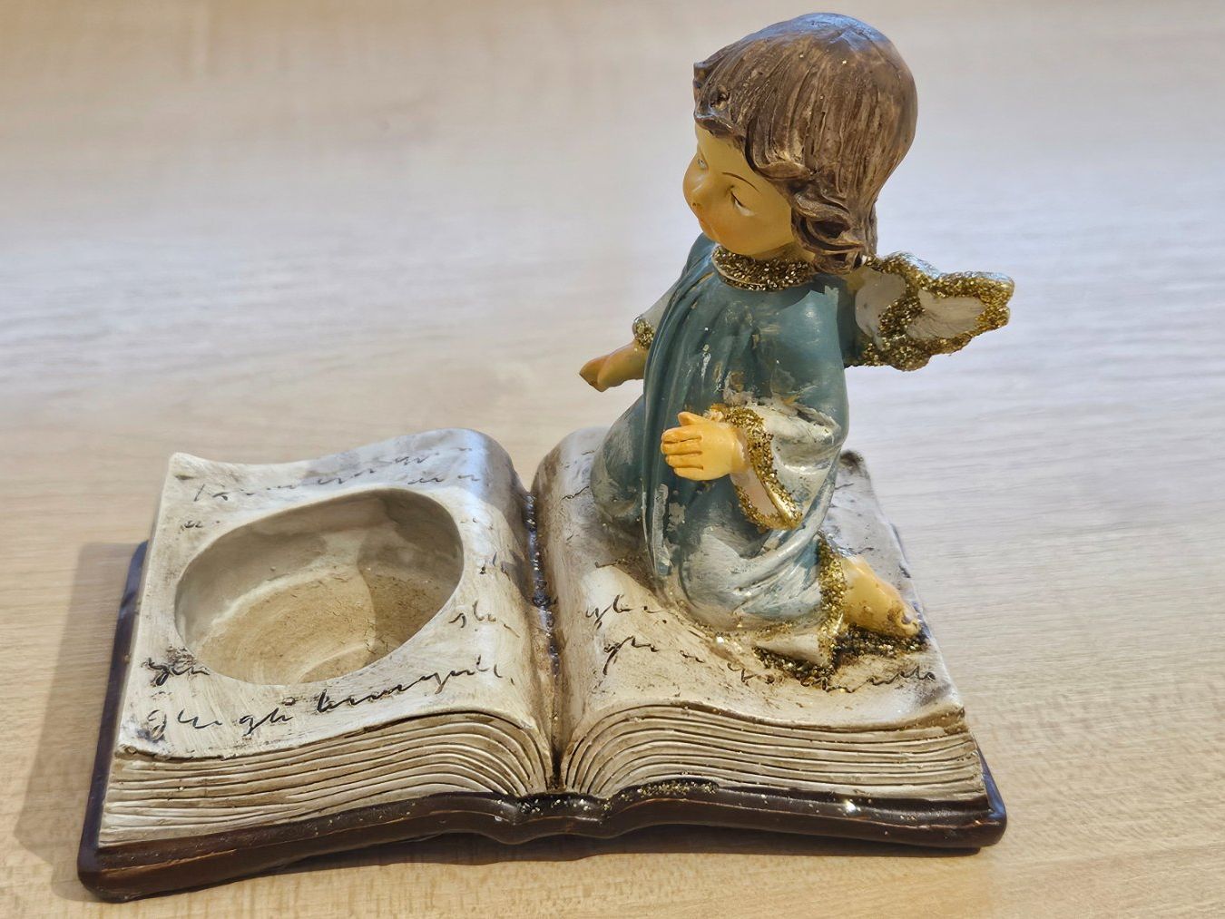 Tutte le decorazioni: Engel mit Buch / Teelicht-Halter , Kerzenständer – Nuovo (secondo la descrizione) da Jona venduto da ASMARADO 4