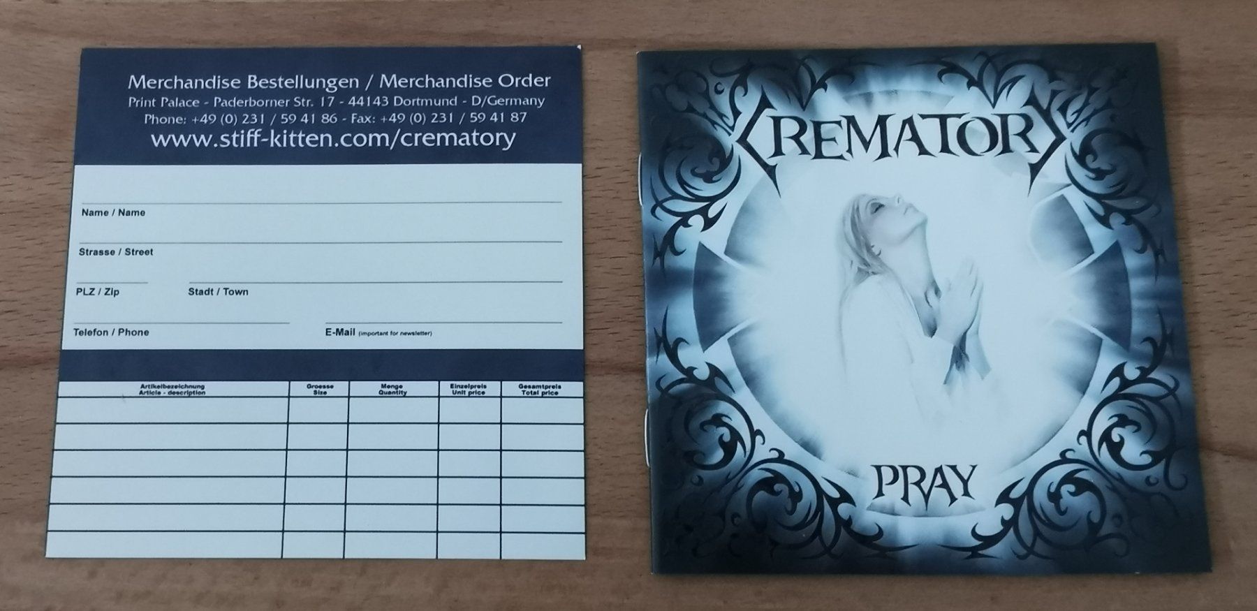CDs: CREMATORY: Pray CD Germany Gothic Death Metal – Gebraucht aus Münchwilen TG von Swb 3