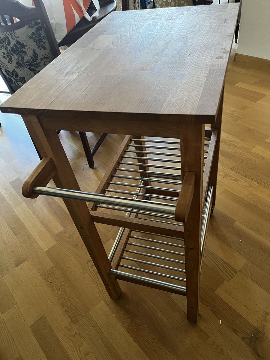 Servierwagen: Küchenwagen Holz Metall mit Rollen  – Gebraucht aus Biel/Bienne von a.hirzel 2