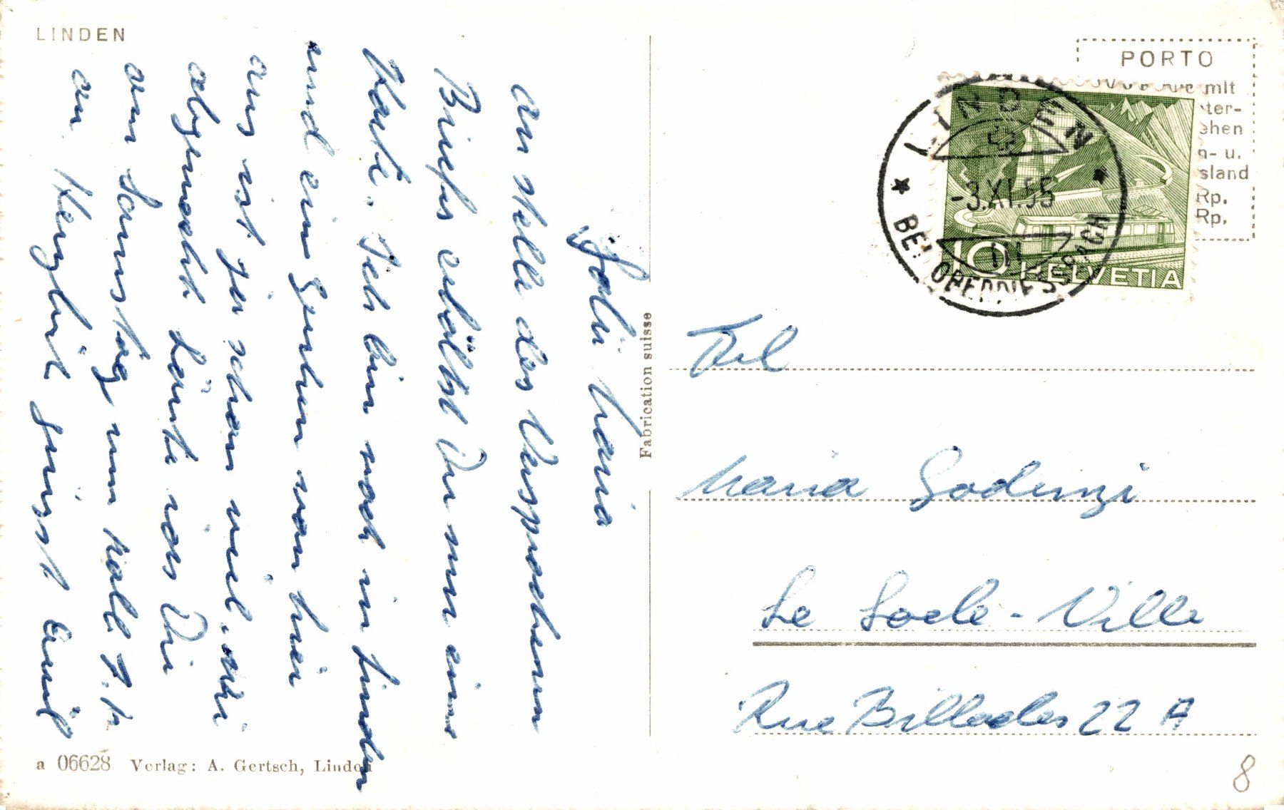 Cartes postales: Linden bei Oberdiessbach – D'occasion à Bronschhofen par Astore 1