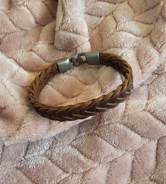 Bracelet Cuir Homme Tressé Noir | Haute Qualité | Bijouterie Lora&Moi