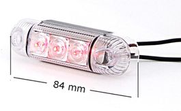 Umrissleuchte LED Positionsleuchte Begrenzung Rot WAS 285