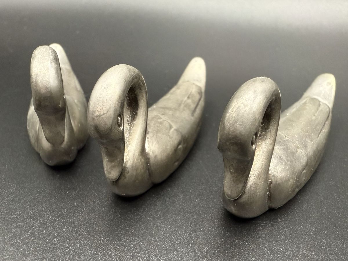 Statuette: Set mit 3 Platzhaltern in Form eines Vintage-Scweins – Usato da Lamone venduto da LaCantinaMagica 3