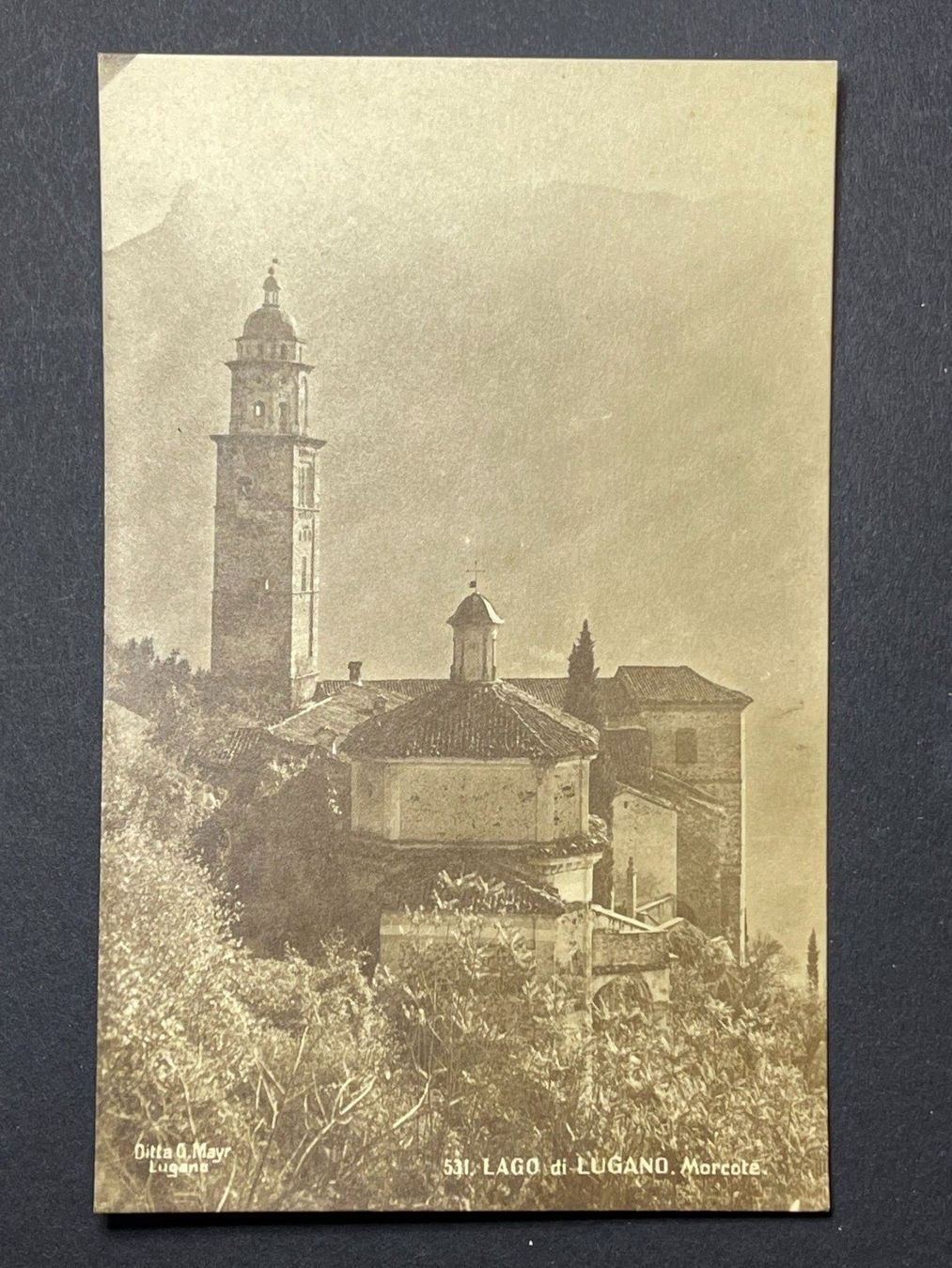 Ansichtskarten: Morcote, Lago di Lugano – Gebraucht aus Steg VS von _vinci_