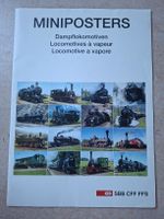 MINIPOSTERS Dampflokomotiven SBB CFF FFS Poster Mappe