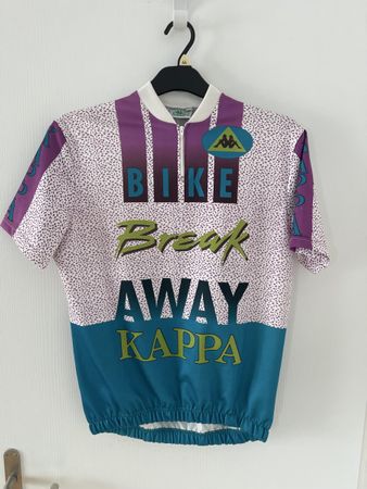 Vintage Kappa Radtrikot Bike Break Away, Grösse M, Top! Y2k