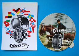 Autocollants, Aufkleber, sticker, vintage Continental Conti