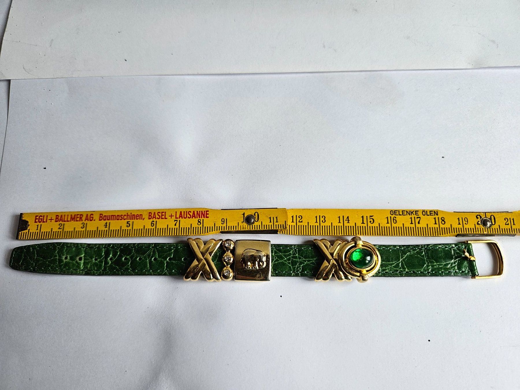 Festina Bracciali & Braccialetti: Bracelet Festina vert croco, – Usato da St-Barthélemy VD venduto da meal83 1