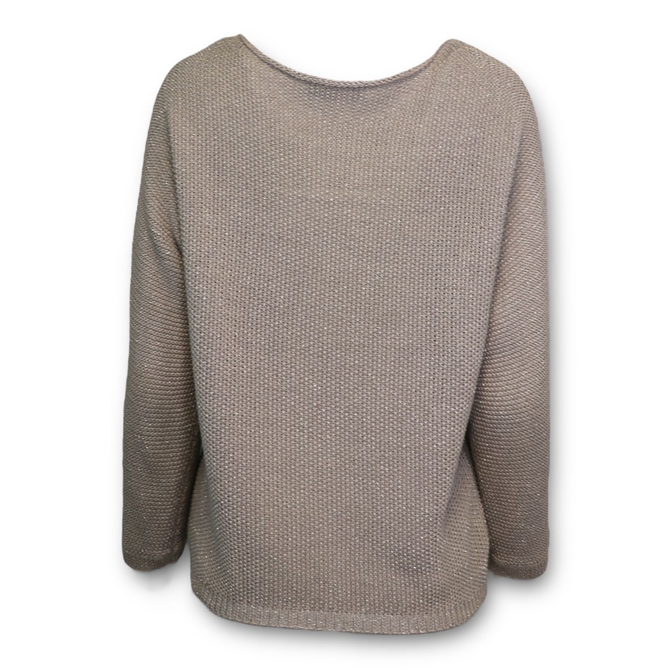 Fabiana Filippi Maglioni & Felpe: Fabiana Filippi Strickpullover taupe/silber Gr. M – Usato da Binningen venduto da Designerlabels 3