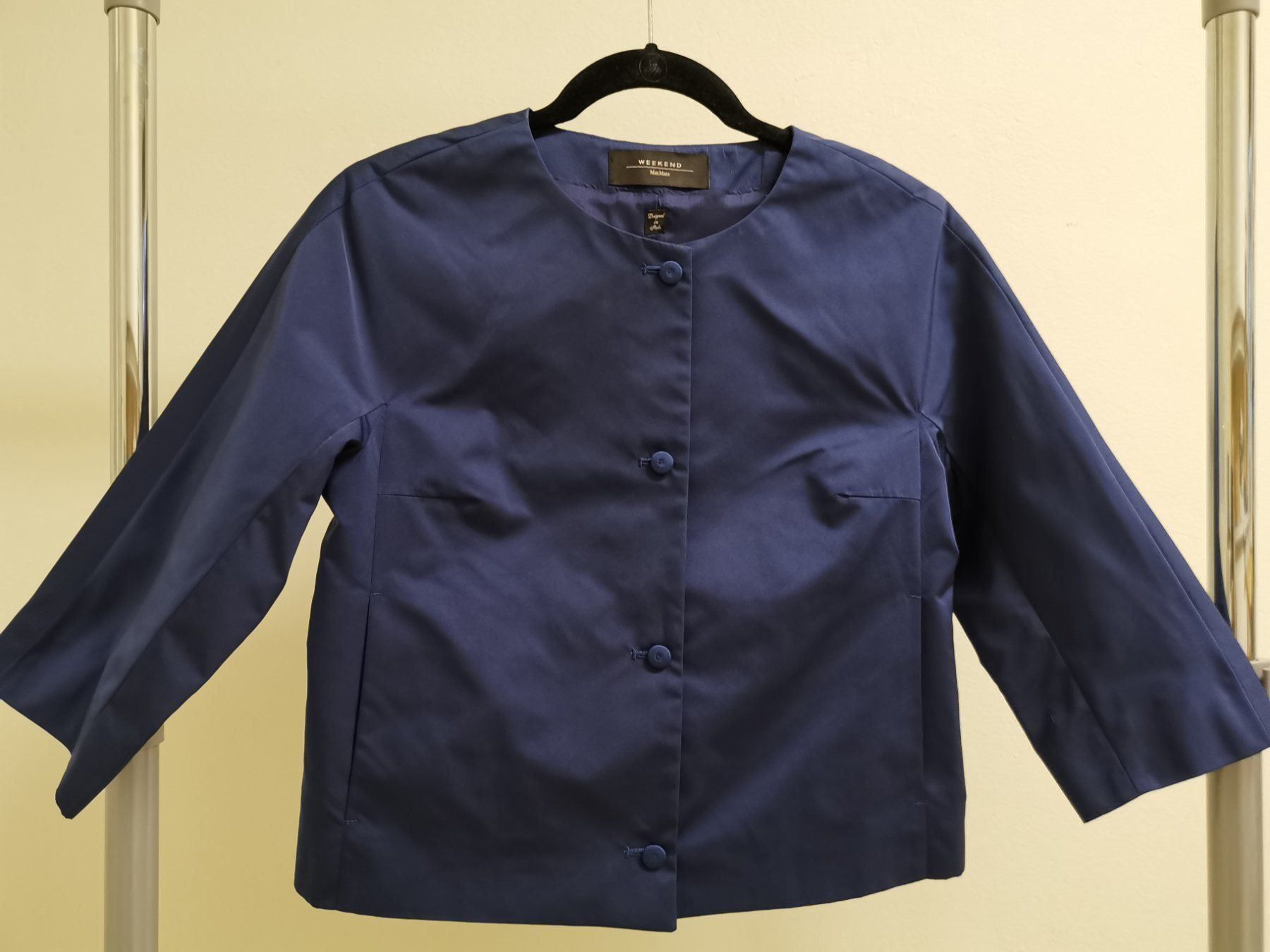 Max Mara Giacche: Veste bleu marin MAX MARA taffeta CH34 – Nuovo (secondo la descrizione) da Satigny venduto da Helene2014 3