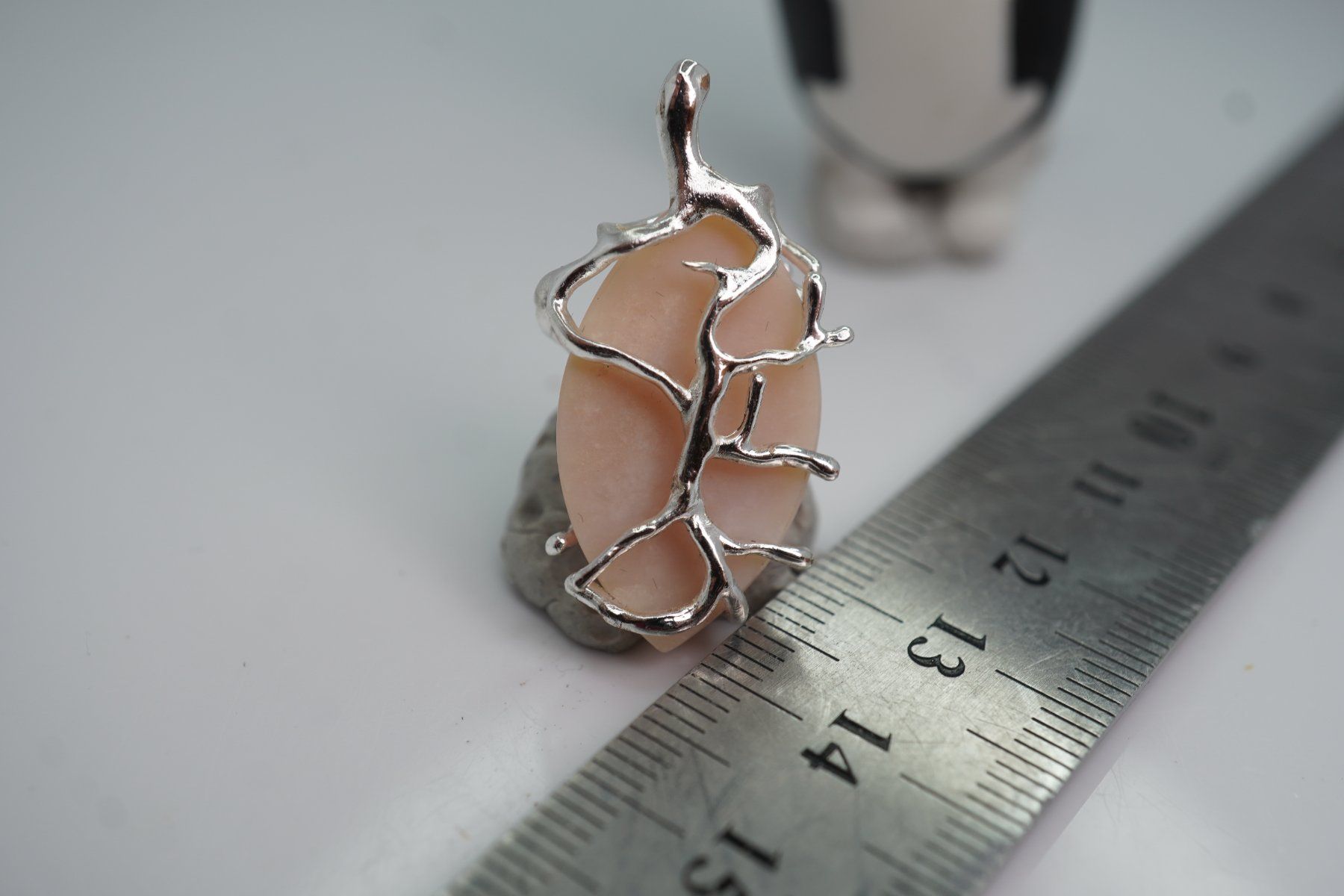 Minerali & Pietre curative: Opal Rosa Peru    Gefasst    Anhänger edel Ästchen – Nuovo e nell'imballaggio originale da Eschenbach SG venduto da topstone 3