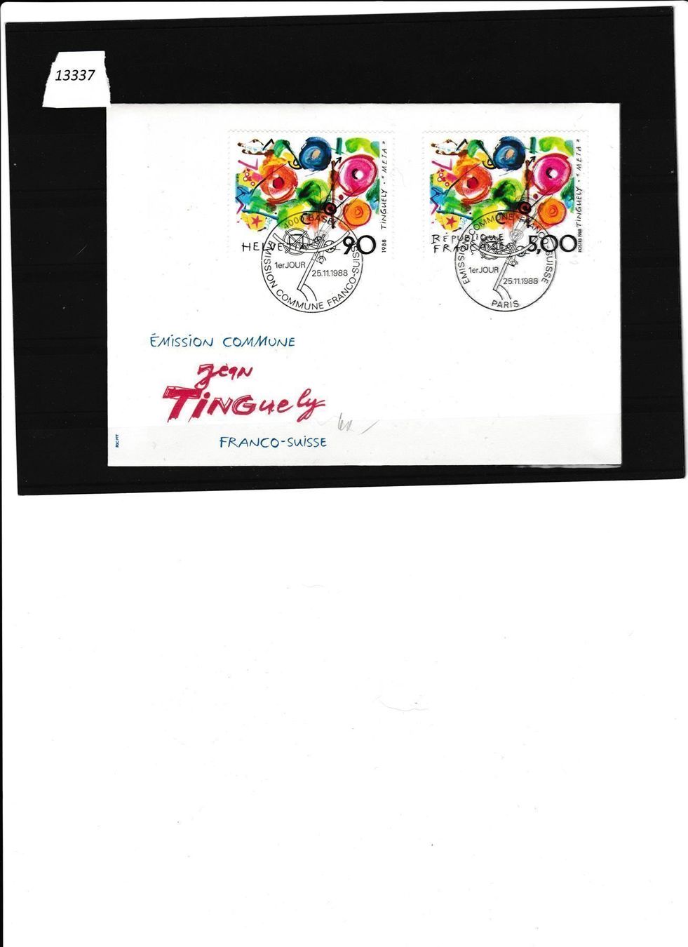 Alle Briefmarken: Tinguély FDC CH-F – Gebraucht aus Lausanne von Whorvath