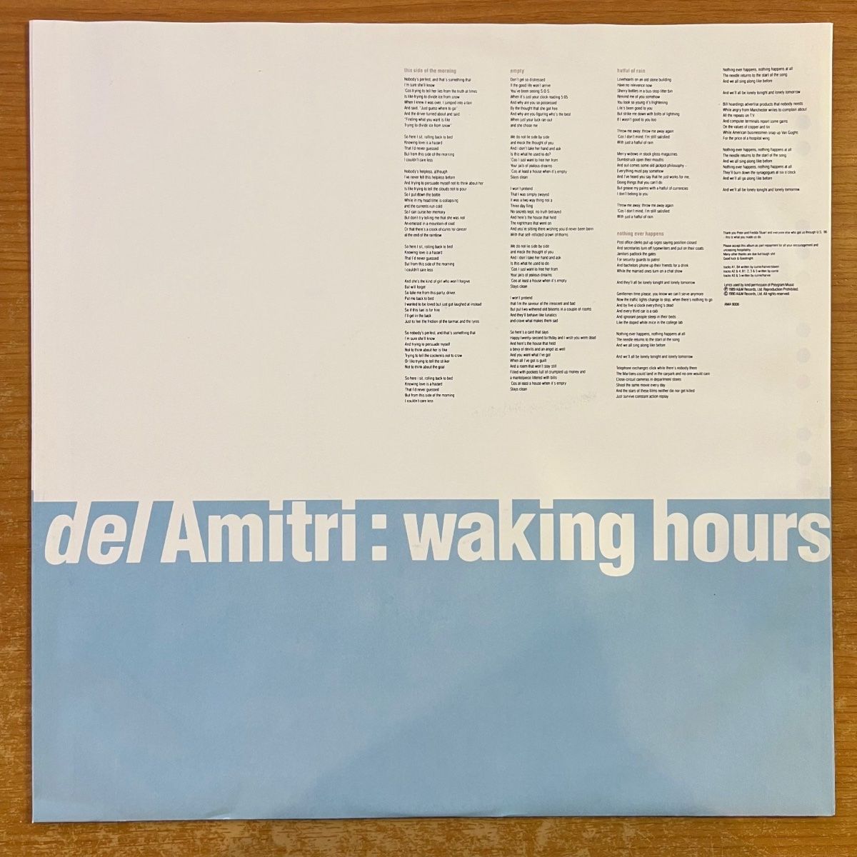 Schallplatten: Del Amitri - Waking Hours / EU-Press. 1990 - TOP – Gebraucht aus Gais von soundcave57 2