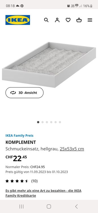 Komplement Ikea | Kaufen auf Ricardo