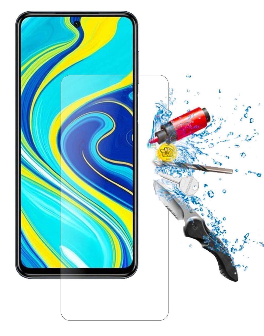 Cover & Protezioni schermo: Xiaomi Redmi Note 9 Panzerglas Schutzglas Verre DISPLAY GLAS – Nuovo e nell'imballaggio originale da Volketswil venduto da coverandmore