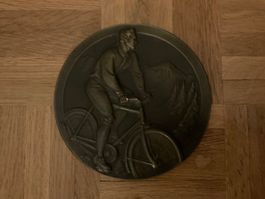 BRONCE PLAKETTE RADFAHRER