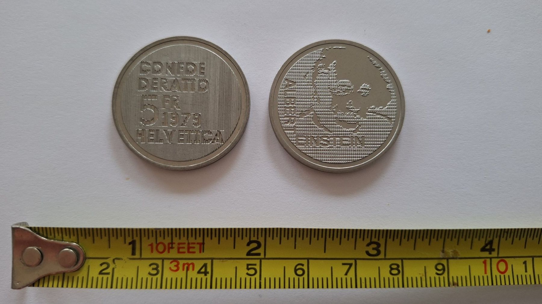 Tutti le monete: Schweizer Gedenkmünze 5 Fr. 1979, Albert Einstein – Nuovo (secondo la descrizione) da Zug venduto da Rsoak