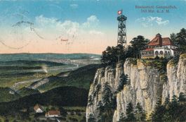 Gempenfluh Restaurant, sehr alte AK