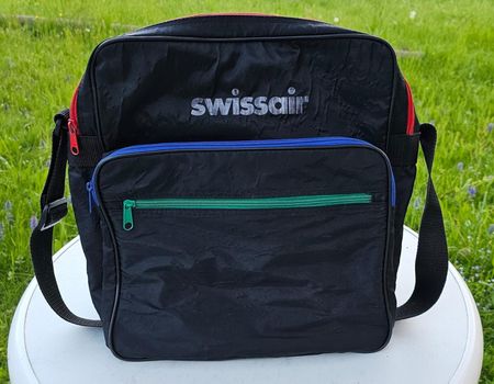 Vintage Swissair Tasche, Rarität, Reise Umhängetasche!