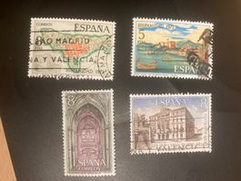 Spanien 1972 Lot gestempelte Briefmarken