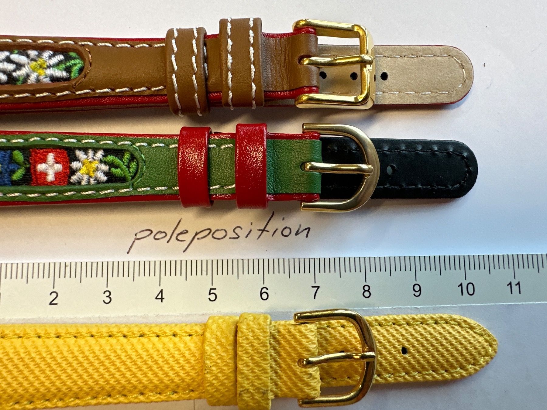 Armbänder & -reifen: 3 Stück Uhrenarmband 14mm, gemischt – Neu (gemäss Beschreibung) aus Courlevon von Poleposition 1